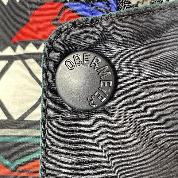 VTG OBERMEYER YOUTH SIZE 16 Ski Snowboard Hooded Jacket Aztec Tribal Southwest - Picture 15 of 16